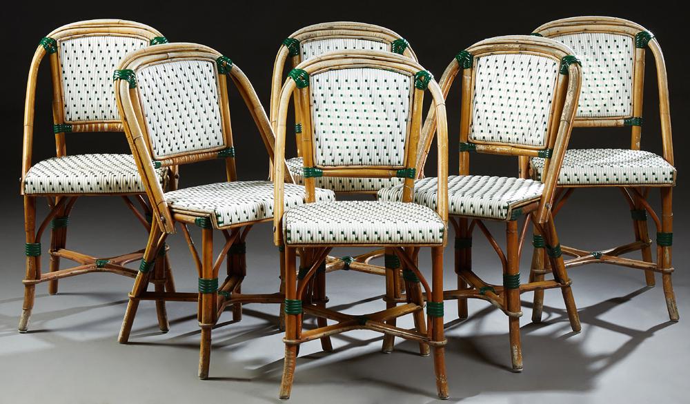 Set of Six French Bentwood Bistro Chairs, 20th c., the (1 of 1)