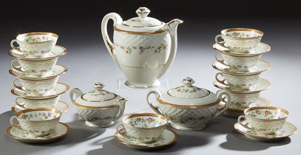 Twenty-Six Piece Set of French Limoges Porcelain Coffee (1 of 1)