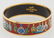Hermes Wide Bangle Bracelet, with enamel red vase