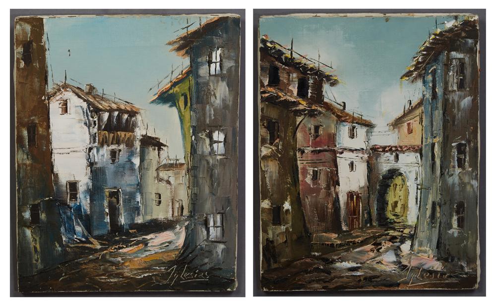 Caller Iglesias, "Continental Street Scenes," 20th c., (1 of 3)