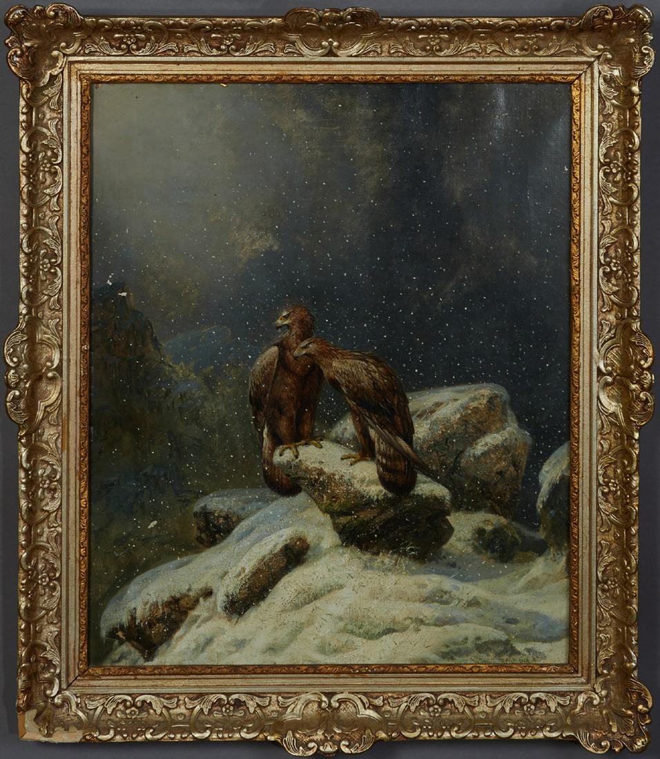 Robert Henry Roe (1822-1905, British), "Eagles on the (1 of 5)