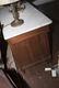 French Empire Style Carved Cherry Marble Top Commode, - 6