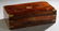 English Carved Rosewood Campaign Style Lap Desk, late