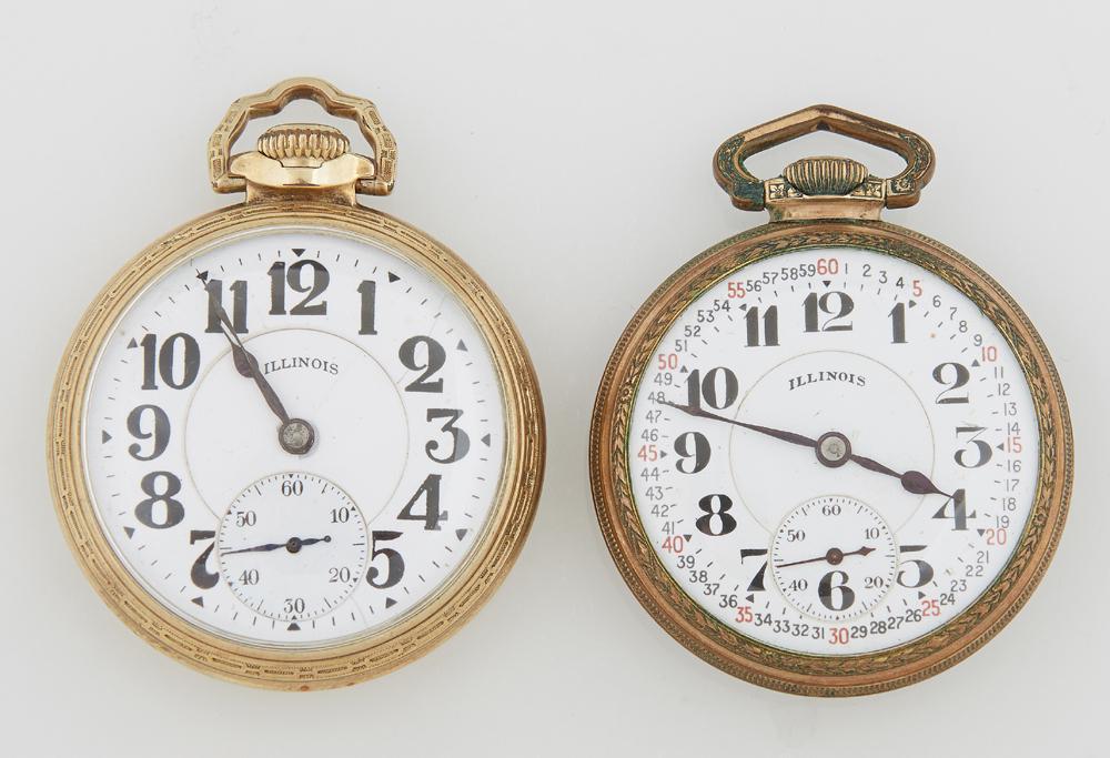 Two Illinois Bunn Special Gold Filled Pocket Watches, (1 of 1)