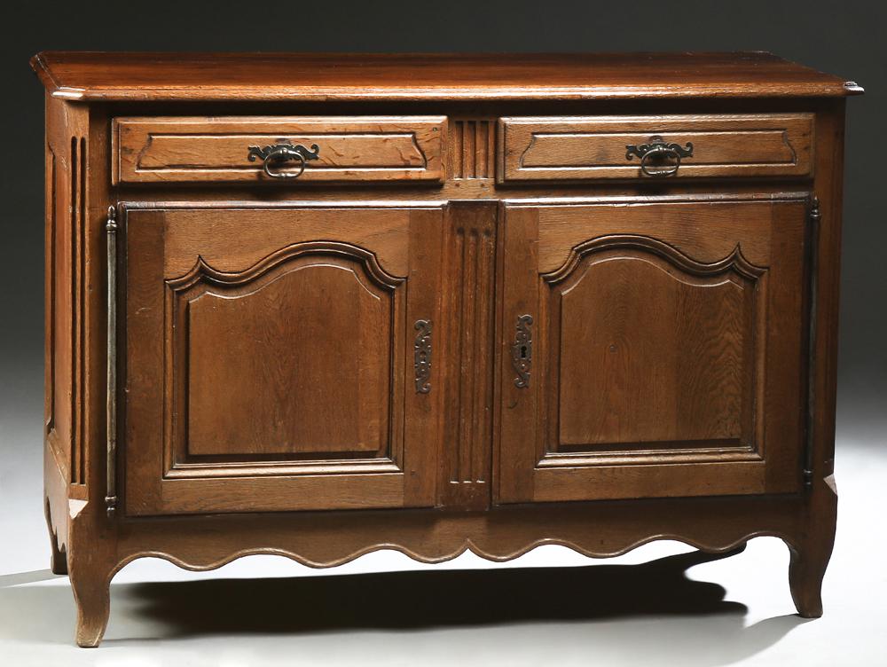 French Louis XV Style Carved Oak Sideboard, 19th c., (1 of 10)