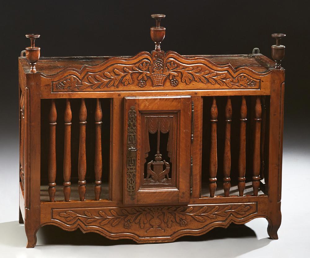 French Provincial Carved Walnut Panettiere, 19th c., (1 of 1)