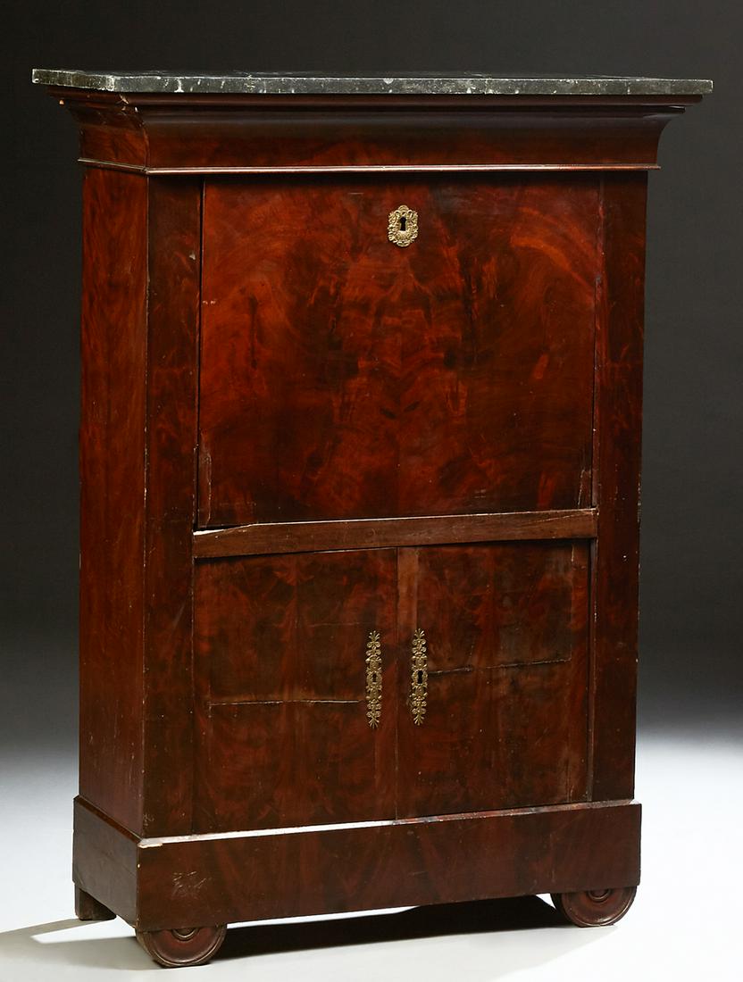 French Louis Philippe Carved Mahogany Marble Top (1 of 2)