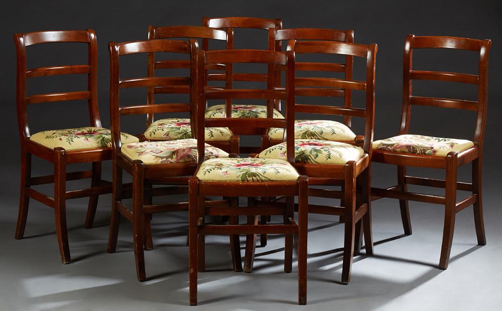 Set of Eight French Louis Philippe Style Carved Beech (1 of 8)