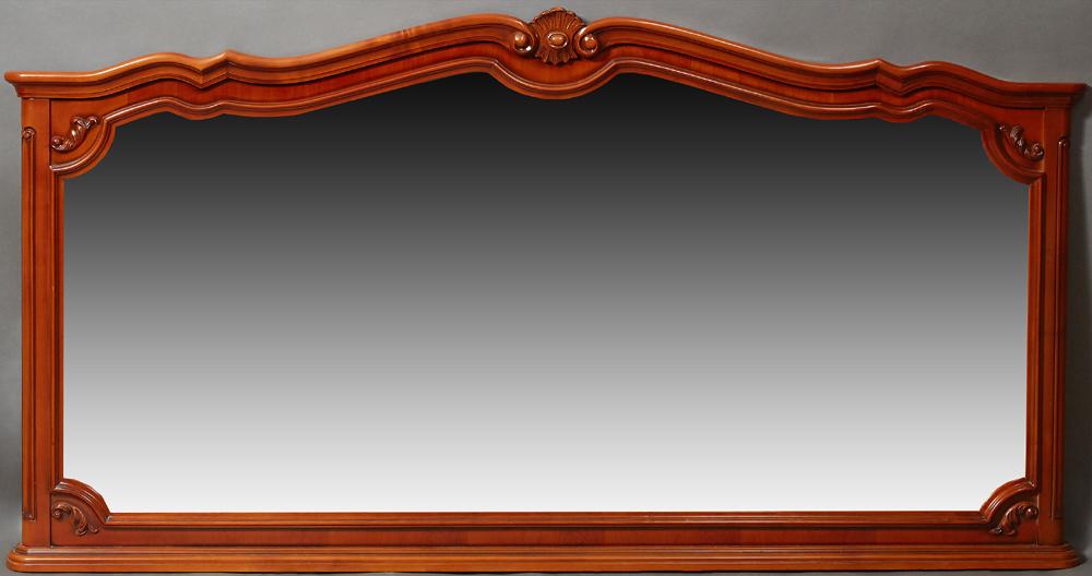 Large French Carved Cherry Overmantel or Backbar (1 of 1)