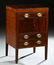 English Georgian Style Mahogany Beau Brummel, 19th c.,