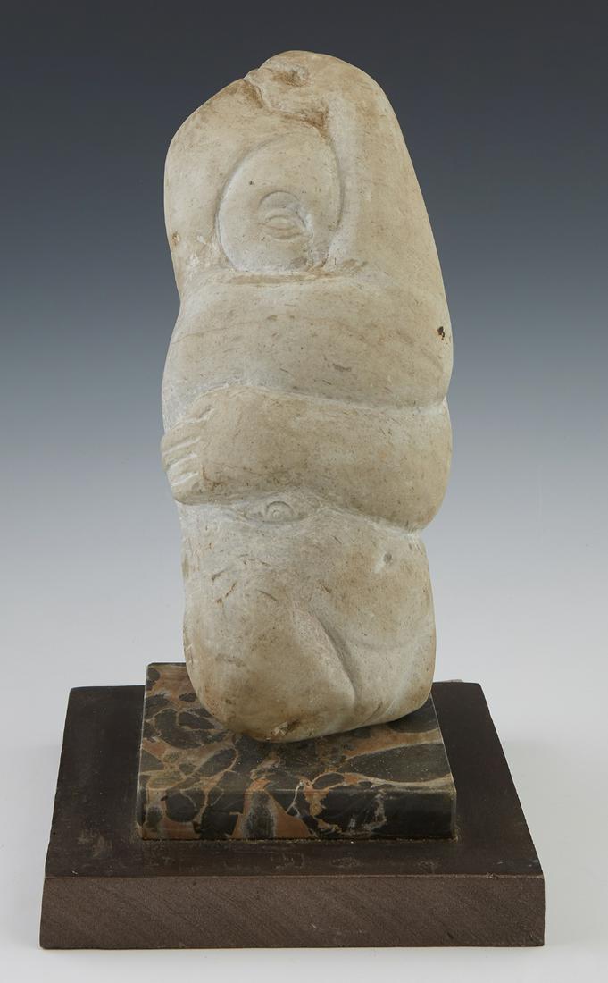 Inuit Carved Stone Figure of a Man, early 20th c., on a (1 of 1)