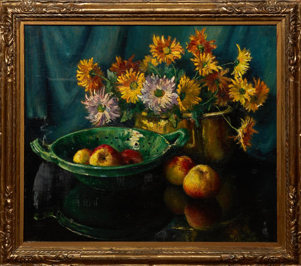 Pol Boudry (1914-1976, Belgium), Still Life of Flowers (1 of 3)