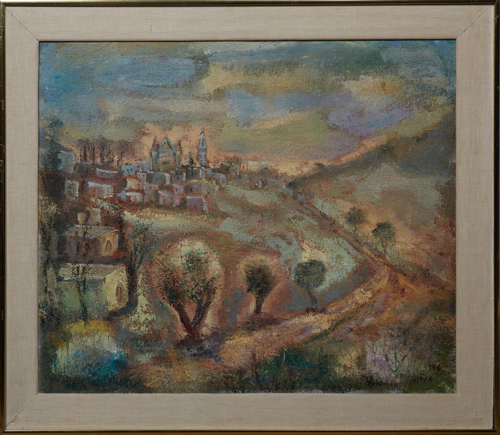 Albert Goldman (1922-2011, Israel), "View of (1 of 3)