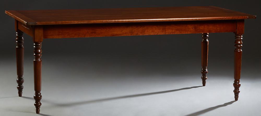 French Louis Philippe Carved Cherry Dining Table, 19th (1 of 9)