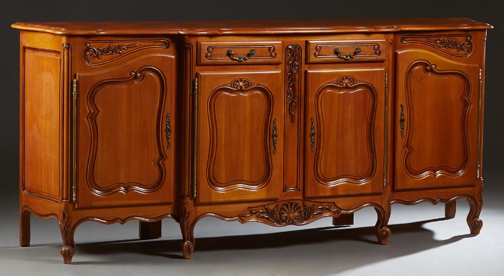 French Carved Cherry Louis XV Style Sideboard, 20th c., (1 of 1)