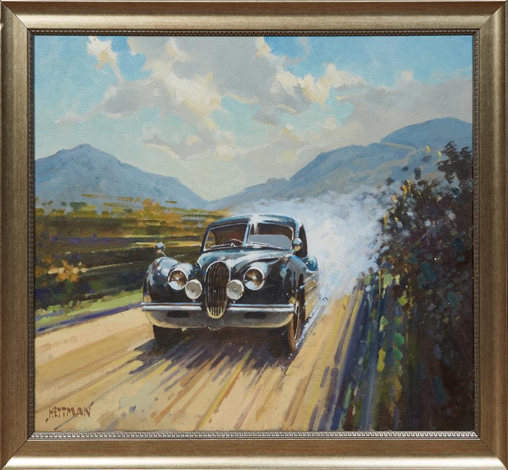 Willem Heytman (1950-, Dutch), "1952 Jaguar XK120, FHC (1 of 3)
