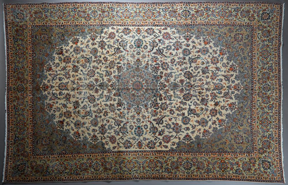 Semi-Antique Persian Kashan Carpet, 10' 1 x 15' 10. (1 of 1)
