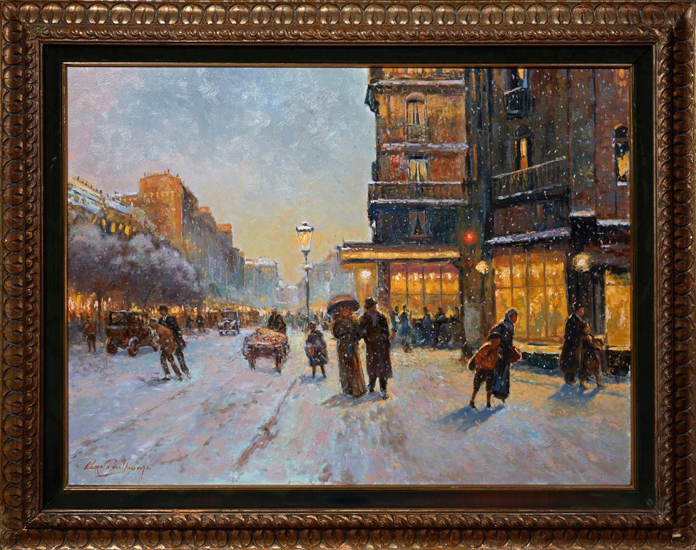 Pierre Guillaume (1954- ), "Paris Winter Street Scene," (1 of 3)
