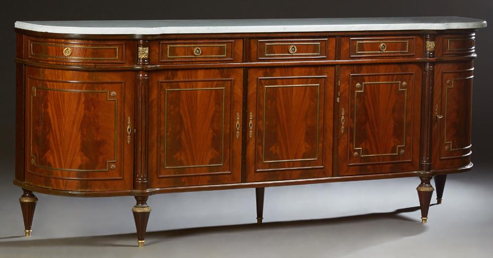 French Louis XVI Style Ormolu Mounted Carved Mahogany (1 of 1)