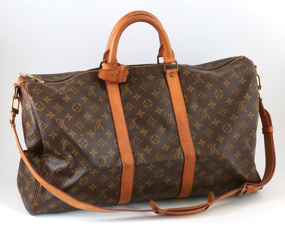 Louis Vuitton Brown Monogram Coated Canvas 50 Keepall (1 of 3)