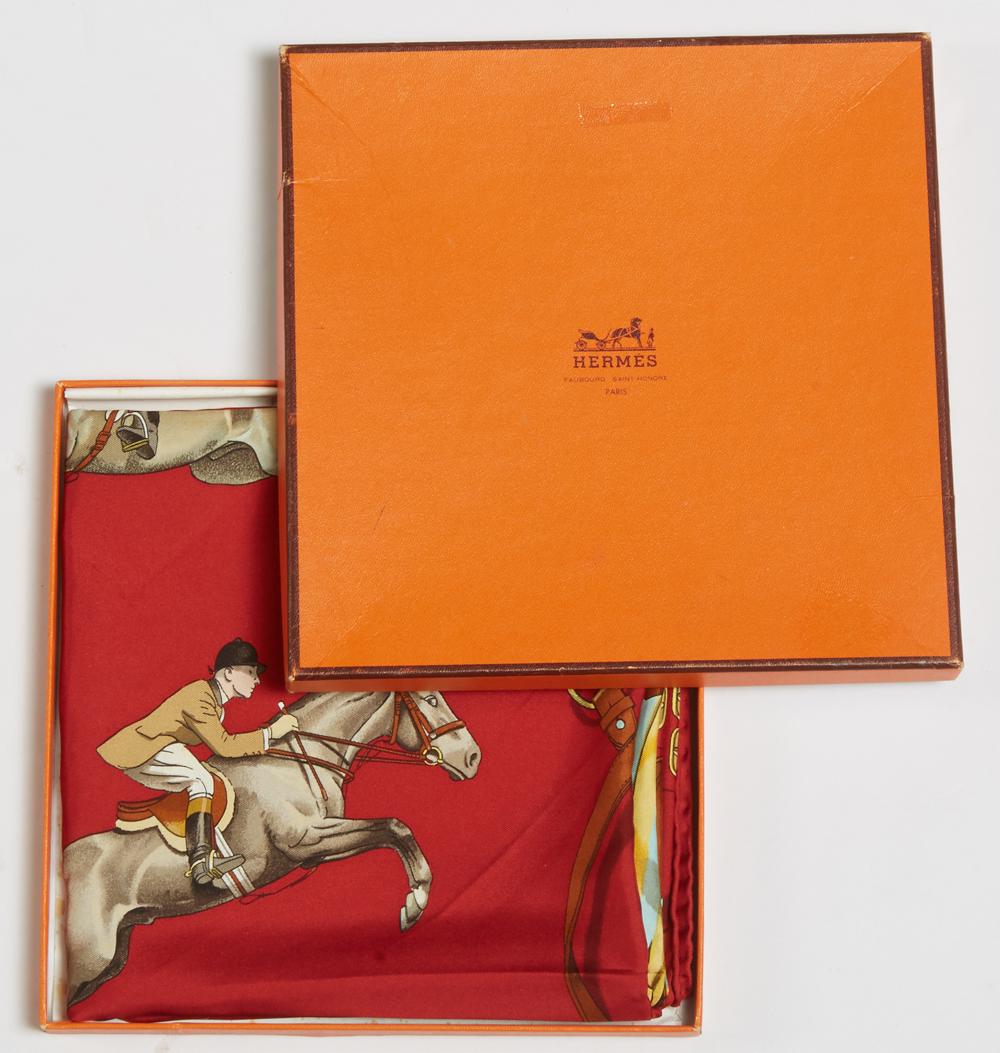 Hermes 'Jumping' Silk Scarf, by Philippe Ledoux, first (1 of 1)