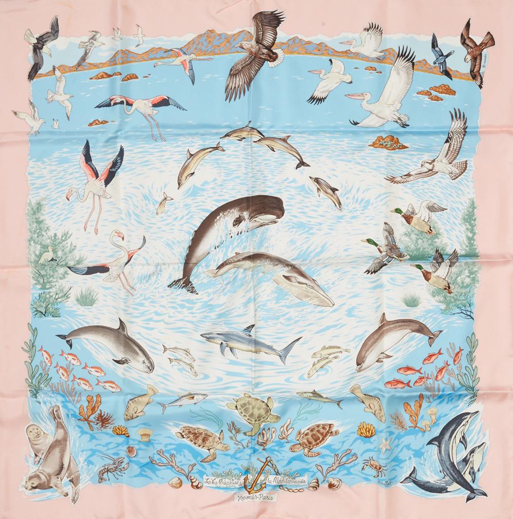 Hermes 'La Vie Precieuse de la Mediterranee' Silk (1 of 1)
