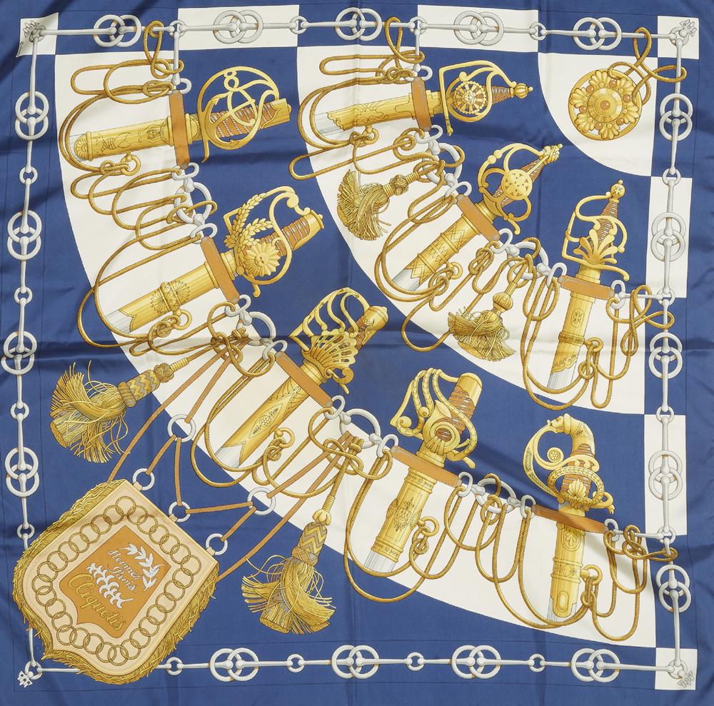 Hermes 'Cliquetis' Silk Scarf, by Julia Abadie, first (1 of 1)