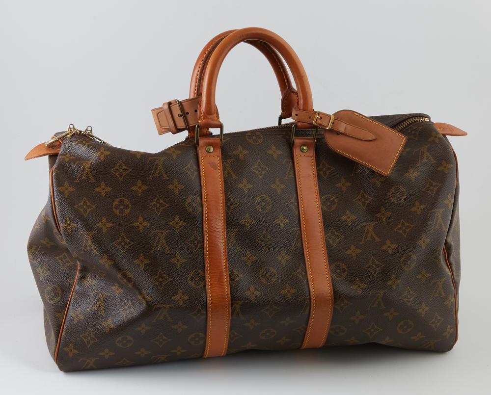 Louis Vuitton Brown Monogram Coated Canvas 45 Keepall (1 of 3)