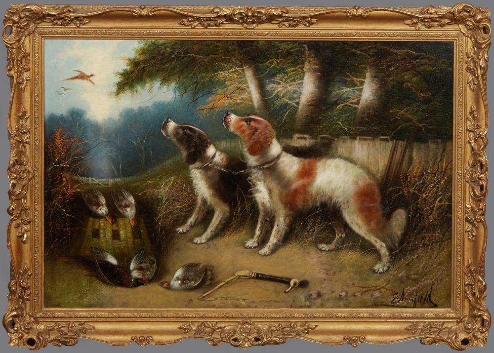 Edward Armfield (1817-1896, English), "Hunting Dogs and (1 of 12)
