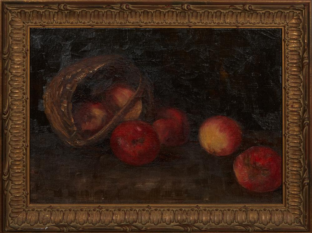 French School, "Still Life with Apples and Basket," (1 of 2)