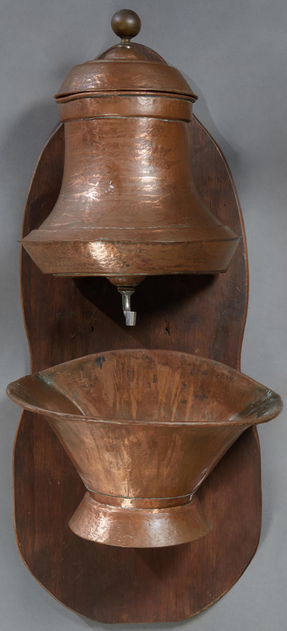 French Provincial Copper Lavabo, 19th c., with a (1 of 1)