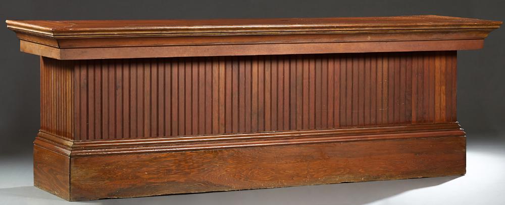 Louisiana Carved Cypress Store Counter, early 20th c., (1 of 11)