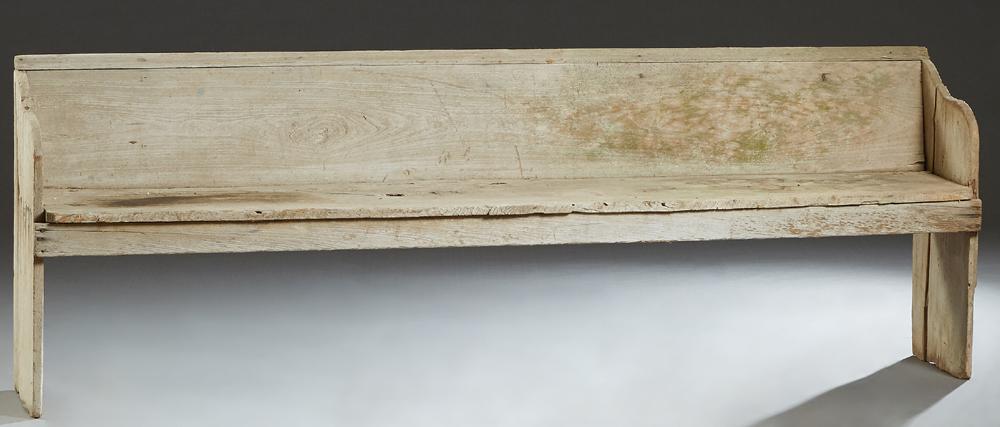 Large Louisiana Rustic Cypress Church Pew, early 19th (1 of 1)