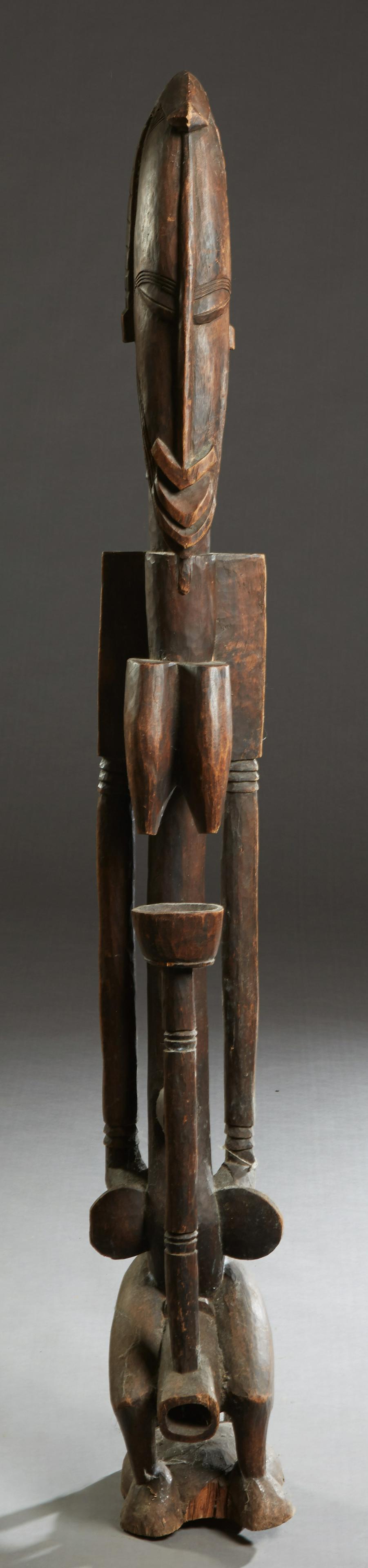 Large African Carved Wood Female Ancestor Figure, 20th (1 of 1)
