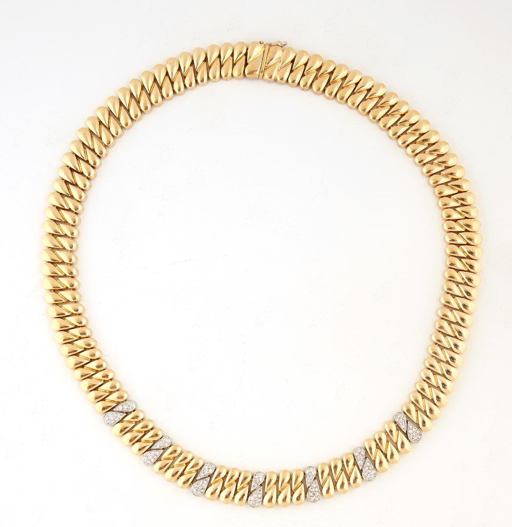 18K Yellow and White Gold Necklace, by Jennie Perl, the (1 of 1)