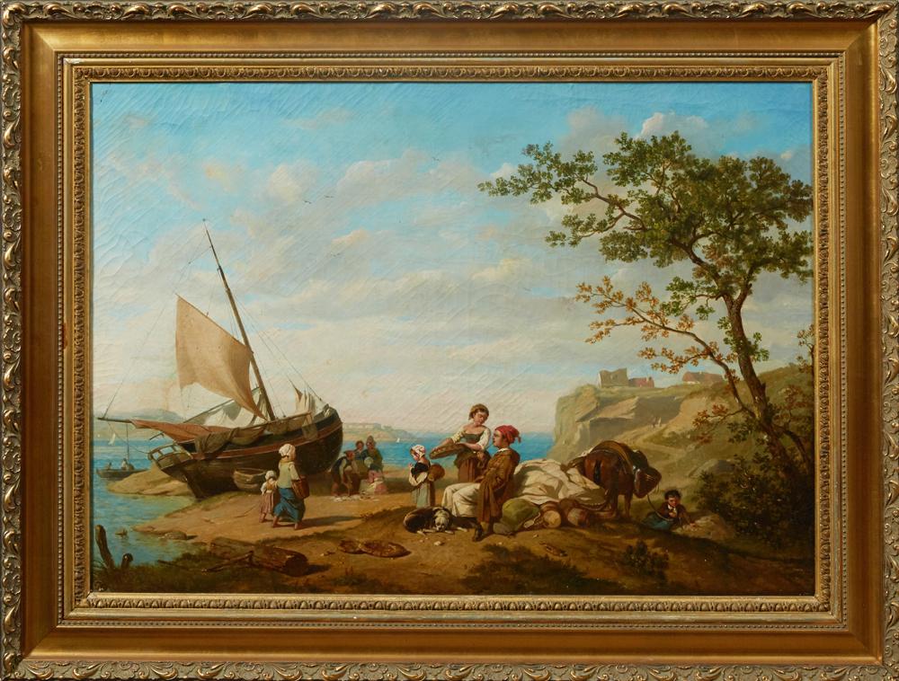 Continental School, "Iberian Peninsula Coastal Scene," (1 of 4)