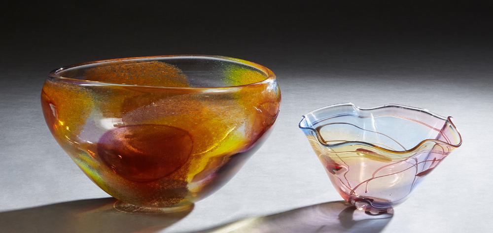 Ogetti R. Pell, Large Oval Murano Glass Bowl, signed on (1 of 1)