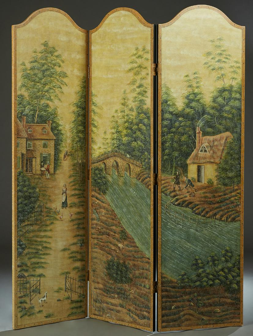 Three Panel Folding Screen, 20th c., by Sarried, Ltd., (1 of 1)