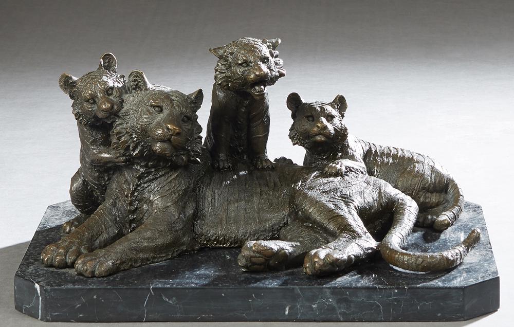 Continental School, "Lioness and Her Three Cubs, (1 of 1)