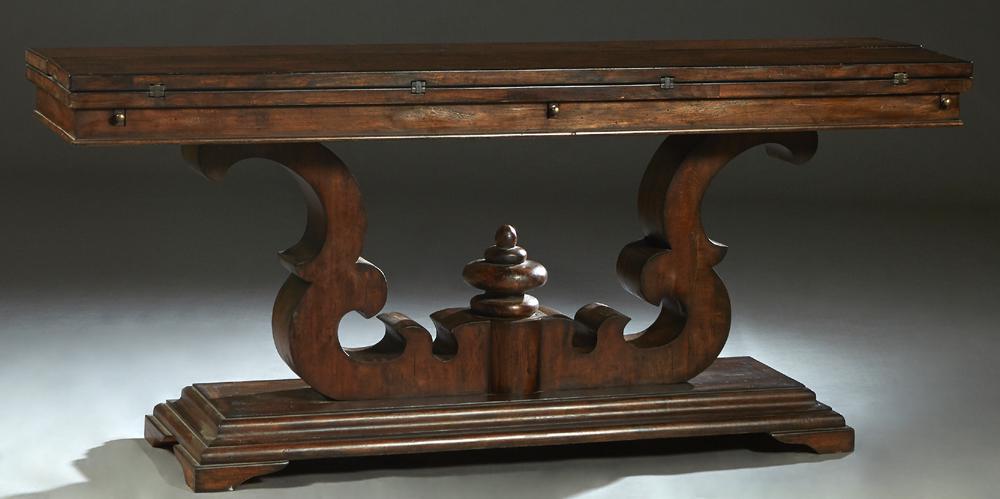 Unusual Carved Mahogany Flip Top Sofa Table, 20th/21st (1 of 2)