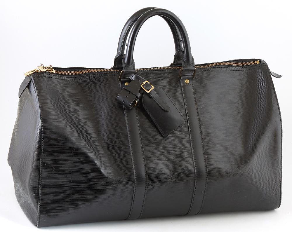 Louis Vuitton Black Epi Leather Keepall 45 Travel Bag, (1 of 3)