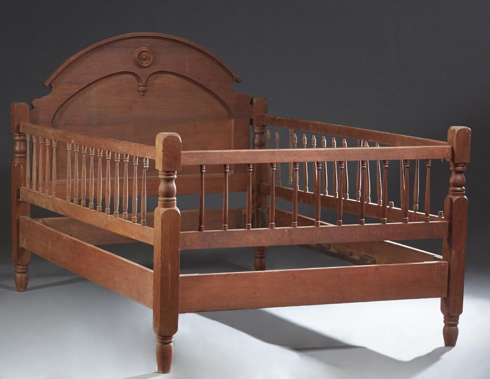 American Carved Walnut Youth Bed, late 19th c., the (1 of 1)