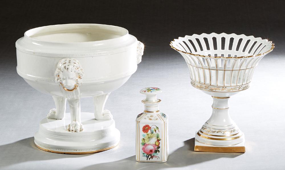 Three Pieces of Continental Porcelain, consisting of a (1 of 8)