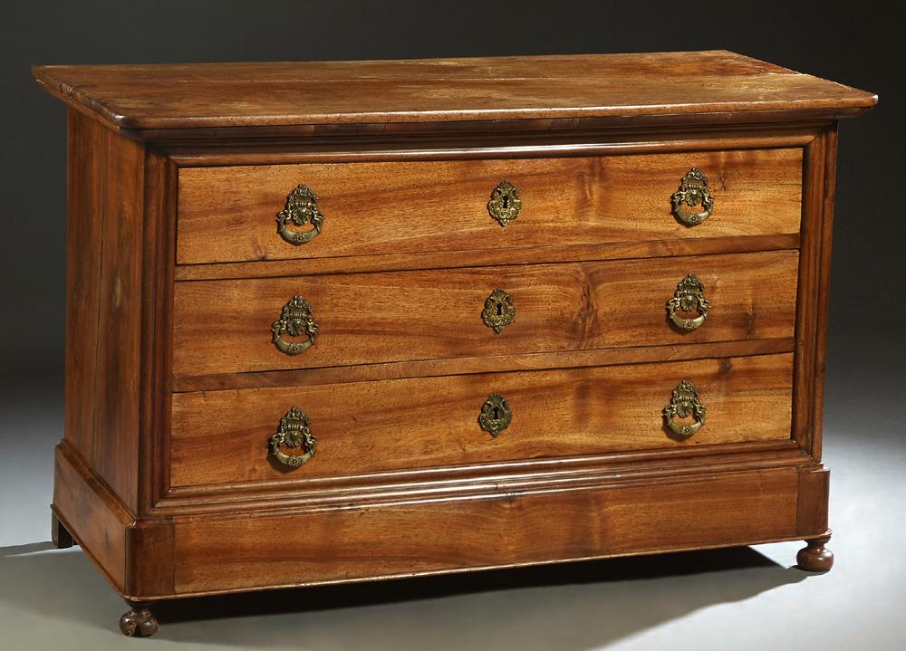 French Louis Philippe Carved Walnut Commode, 19th c., (1 of 1)