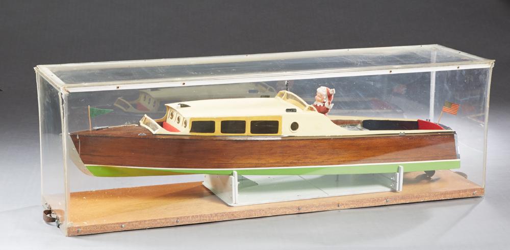 Vintage Carved Mahogany Chris Craft Cabin Cruiser (1 of 1)