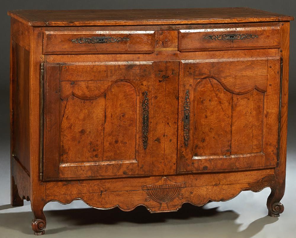 French Provincial Louis XV Style Carved Walnut (1 of 1)