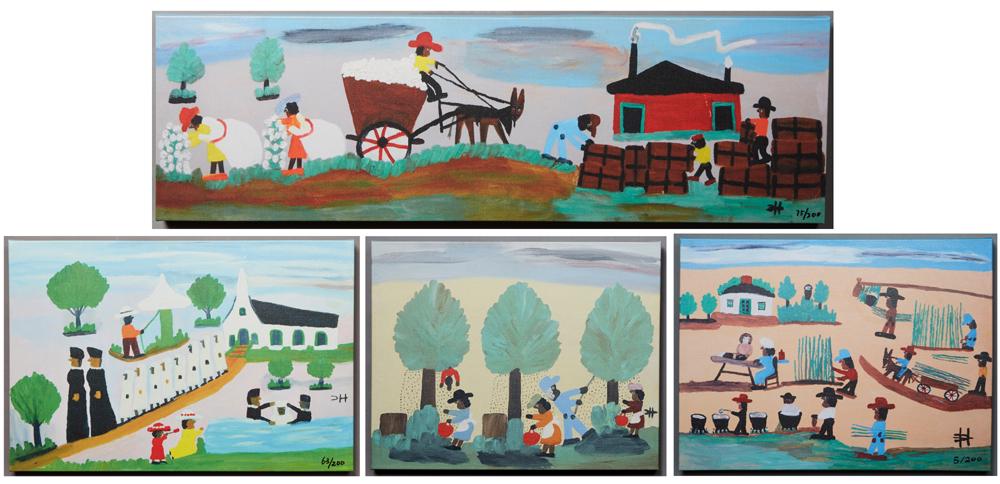 After Clementine Hunter(1886-1988), four giclees from (1 of 13)