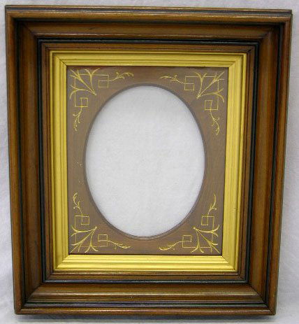 Carved Walnut Aesthetic Picture Frame, c. 1880, wi: Carved Walnut Aesthetic Picture Frame, c. 1880, with gilt incised decoration and a gilt liner, the whole with ebony accents, H.- 17 3/4 in., W.- 16 in., D.- 2 1/4 in.