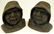 613: Pair of Bronze Patinated Cast Iron Fisherman Booke
