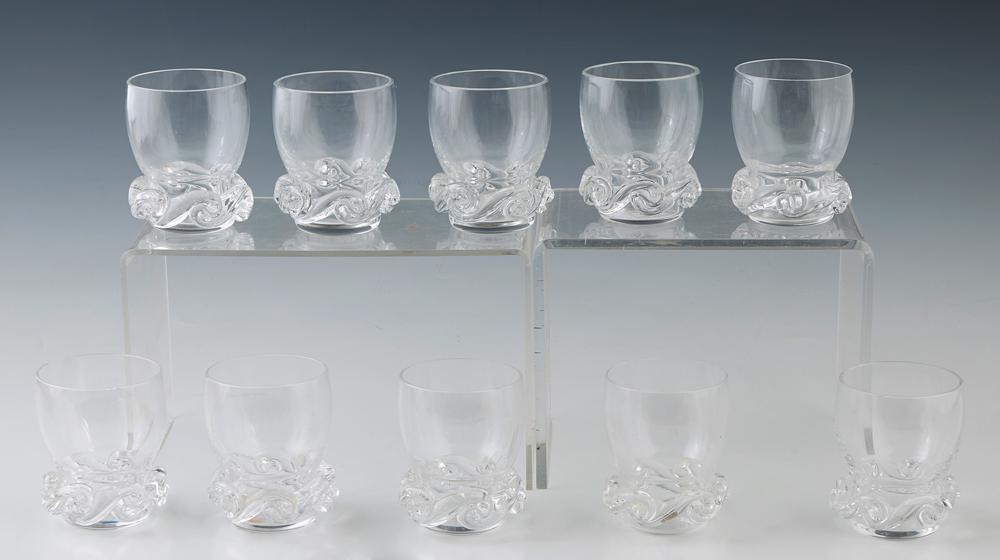 Set of Ten Baccarat "Aladdin" Shot Glasses, 20th c., of (1 of 1)